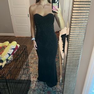 Long black formal dress
